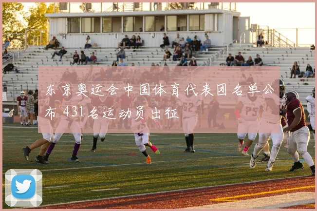 东京奥运会中国体育代表团名单公布 431名运动员出征