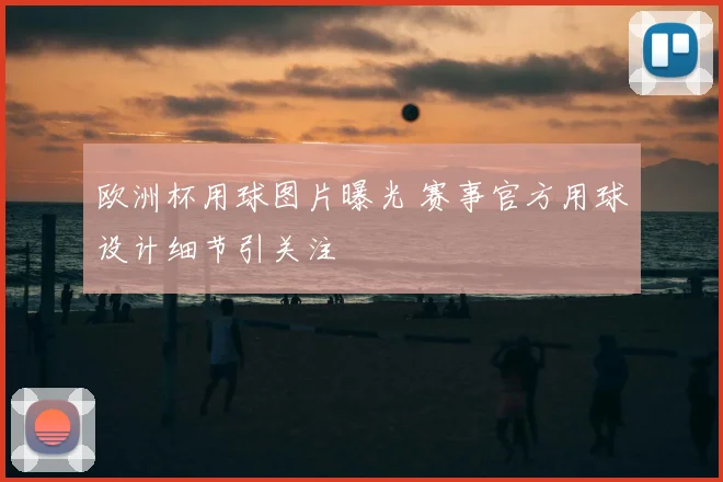 欧洲杯用球图片曝光 赛事官方用球设计细节引关注