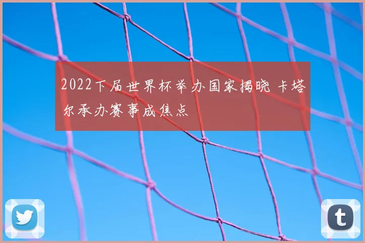 2022下届世界杯举办国家揭晓 卡塔尔承办赛事成焦点